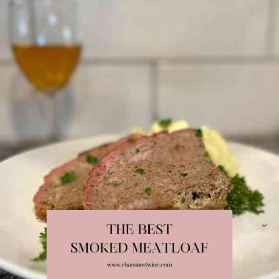 Smoked meatloaf plated