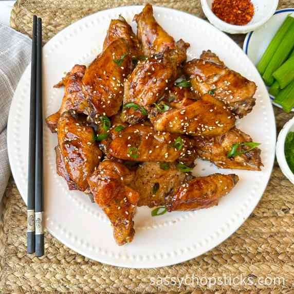 baked Asian chicken wings