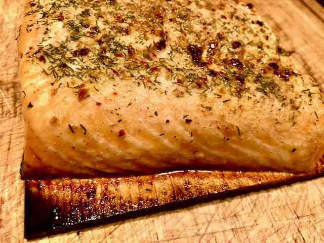 Grilled Salmon on a Cedar Plank by Sear Marks