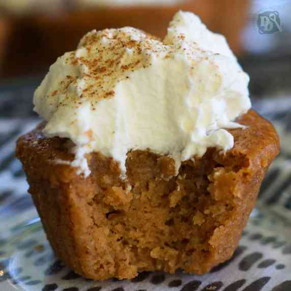 A simple recipe for individual crustless pumpkin custard pie cupcakes that bakes in just 30 minutes.