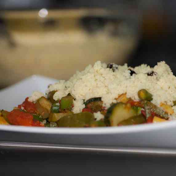 cous cous with veggies