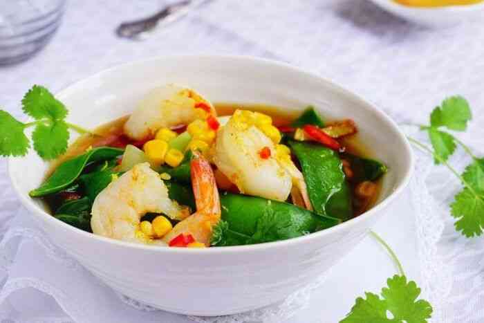 Miso Soup with Prawns and Pak Choi recipe