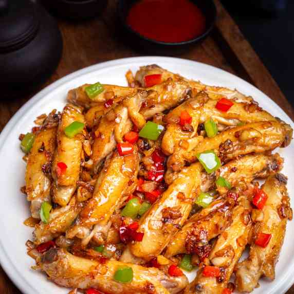 Chinese pan fried chicken wings