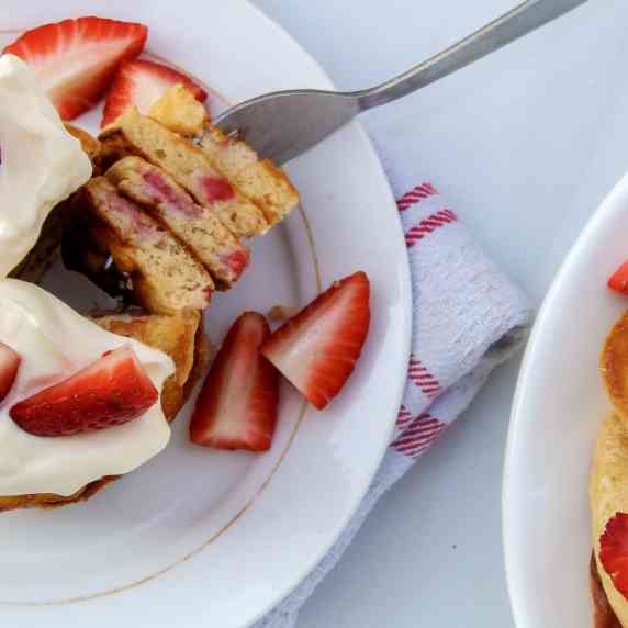strawberry pancakes recipe