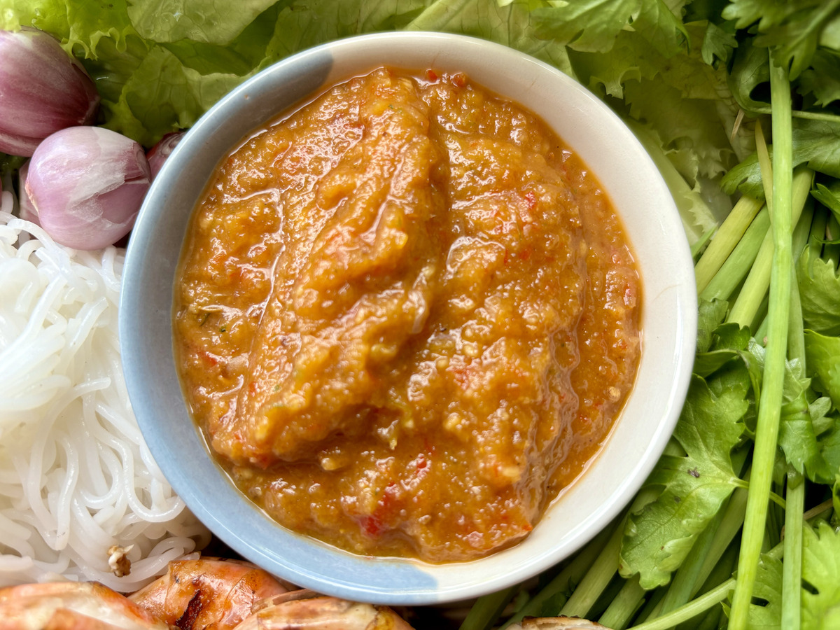 Find a recipe for Thai Spicy Peanut Sauce Recipe (nam Jim Tua) on ...