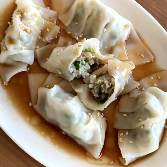 My best nira gyoza recipe. 