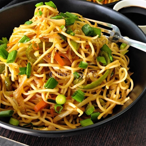 A delicious street-style Indo-Chinese Noodle recipe best for party appetizer & snack