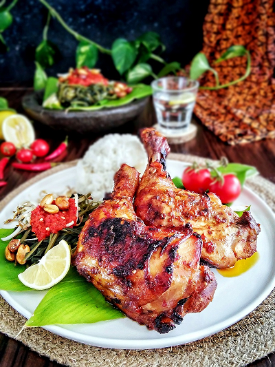 Ayam Taliwang is made with chicken (preferably free-range), which is grilled previously.