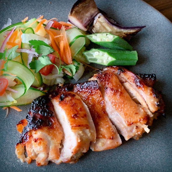 Chicken marinated in miso and mayonnaise