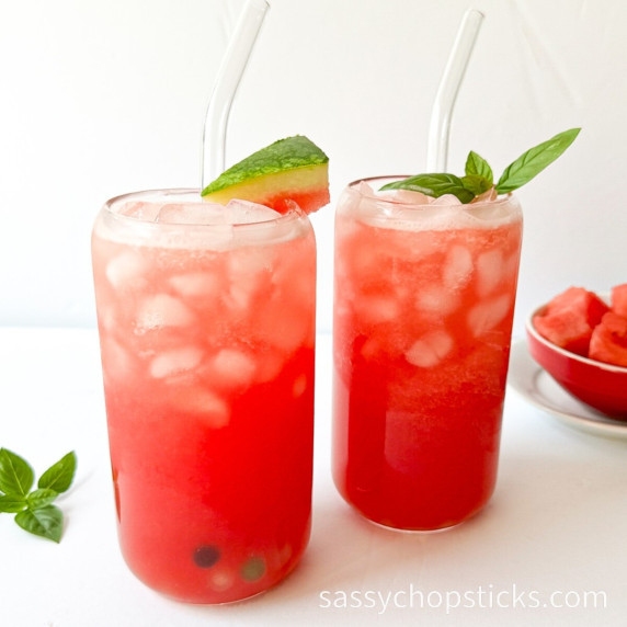 watermelon boba