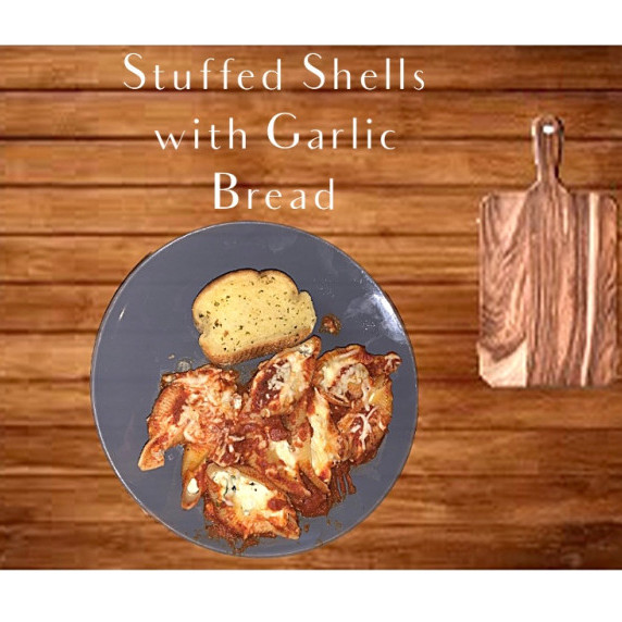 Stuffed Shells Garlic Bread