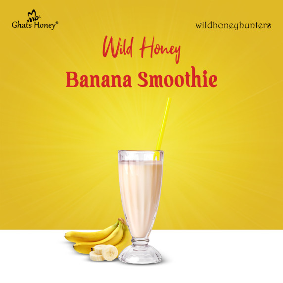 Wild Honey Banana Smoothie recipe from wild honey hunters