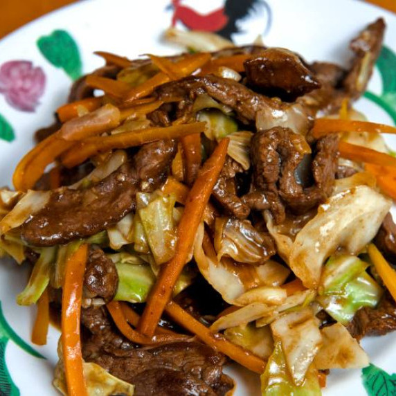 beef and cabbage stir fry