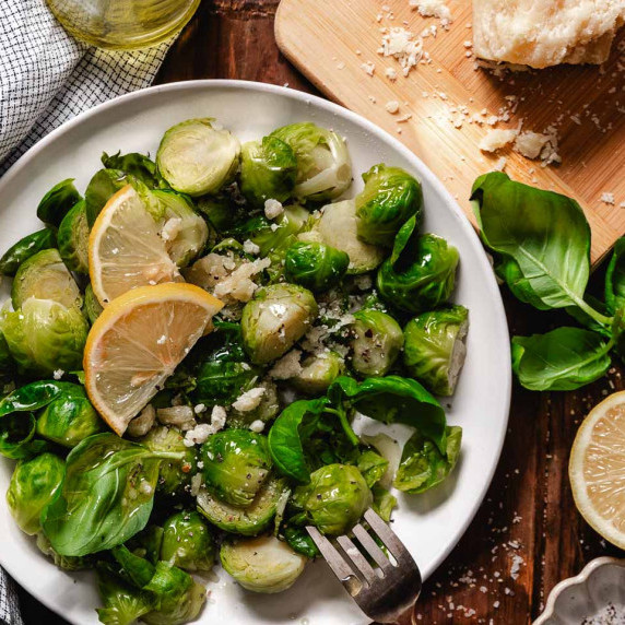 Brussels sprouts with lemon.