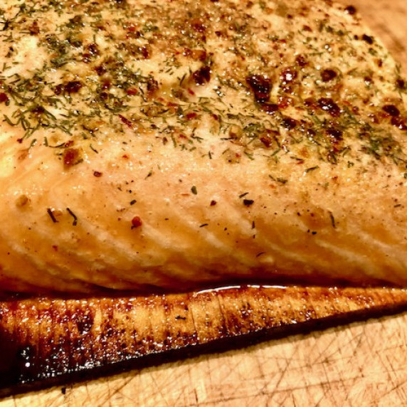 Grilled Salmon on a Cedar Plank by Sear Marks