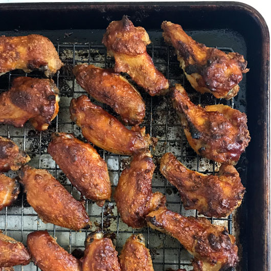 Chicken Wings on a baking tray