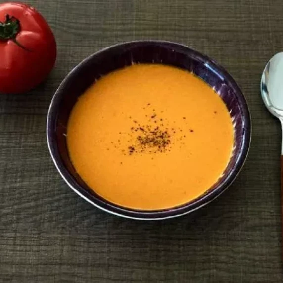 Cream of Tomato Soup served in a bowl