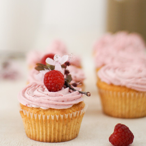 Delicious Raspberry Cupcakes