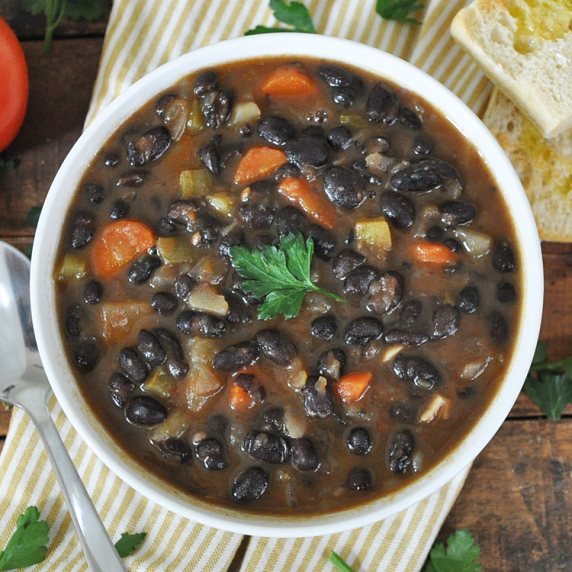 COZY Spanish Black Bean Stew