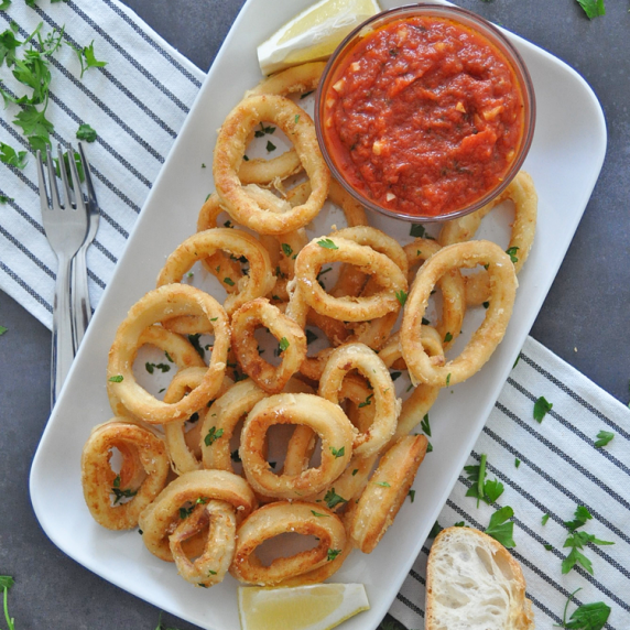 CRISPY Fried Calamari