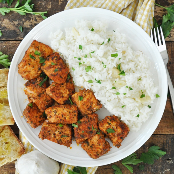 Spanish Paprika Salmon and Rice