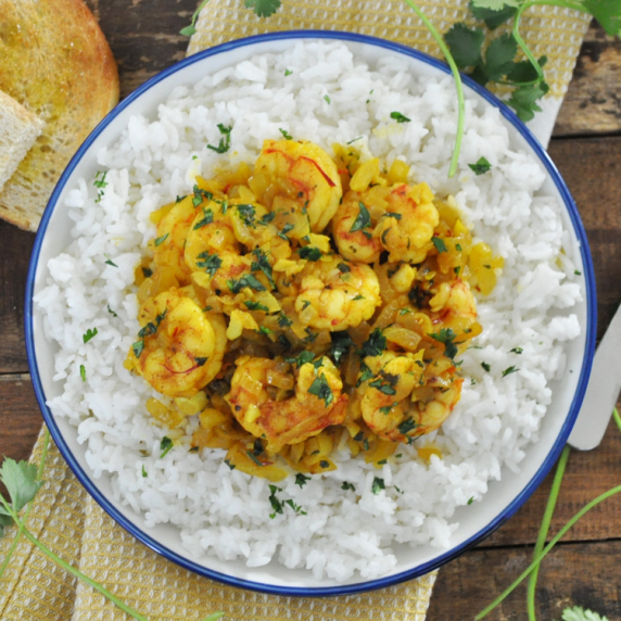 Moroccan Saffron Shrimp