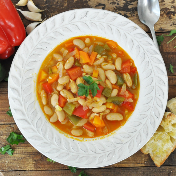 Spanish Bean and Pepper Soup