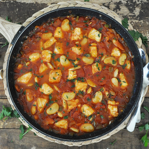 Spanish Fish and Butter Bean Stew