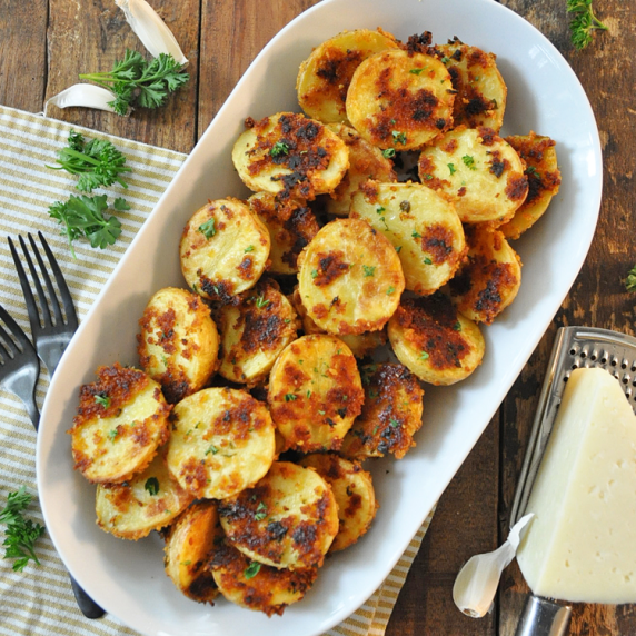 Crispy Baked Manchego Potatoes