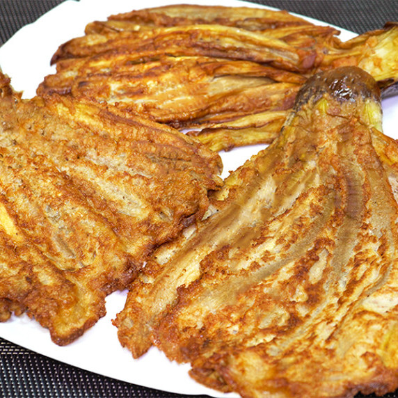 Fried Eggplants on a plate