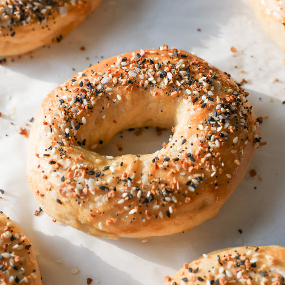 simple authentic homemade bagels with everything but the bagel seasoning