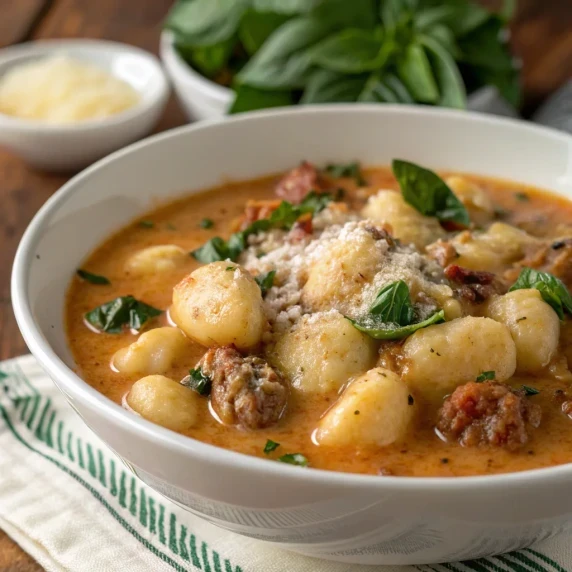 Creamy Gnocchi & Italian Chicken Sausage Soup