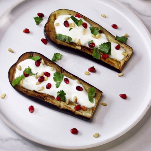 Grilled Eggplant with Greek Yogurt