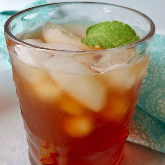 A cup of refreshing sweet iced tea