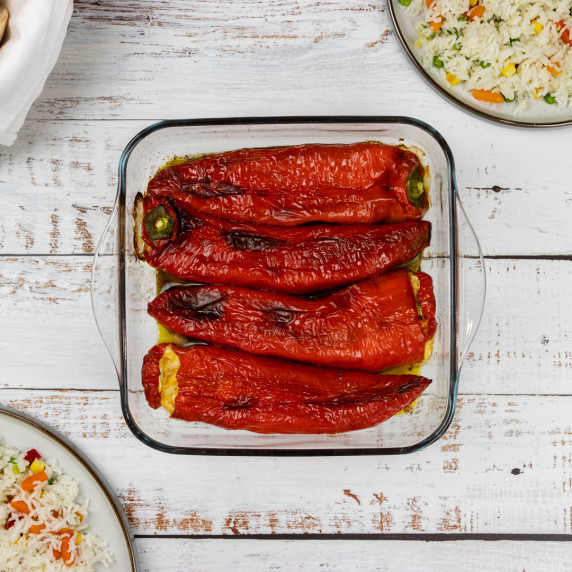 Florina Peppers Stuffed with Feta