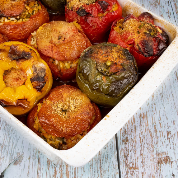 Gemista Stuffed Tomatoes and Peppers