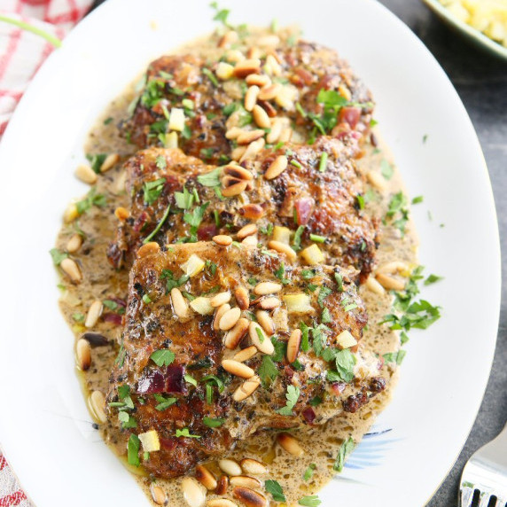 Skillet Preserved Lemon Chicken