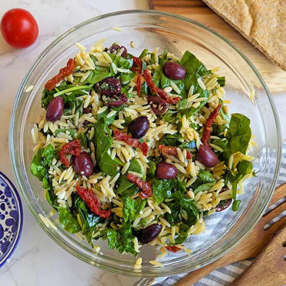 Spinach Orzo Salad