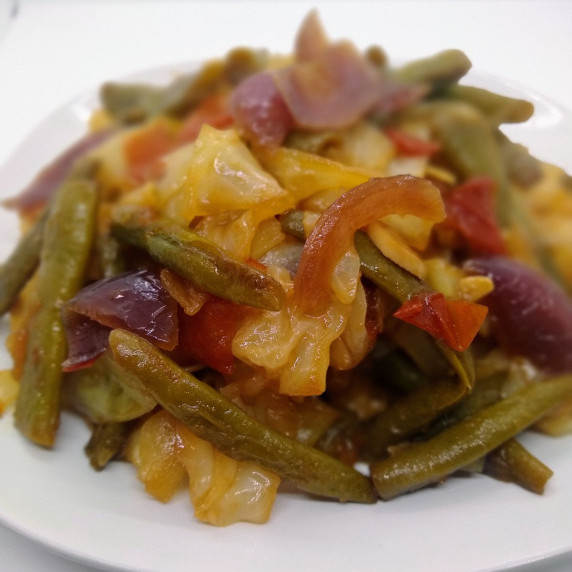 Stir Fry Cabbage With Green Beans