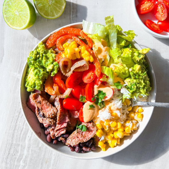 Steak and Rice Bowls.