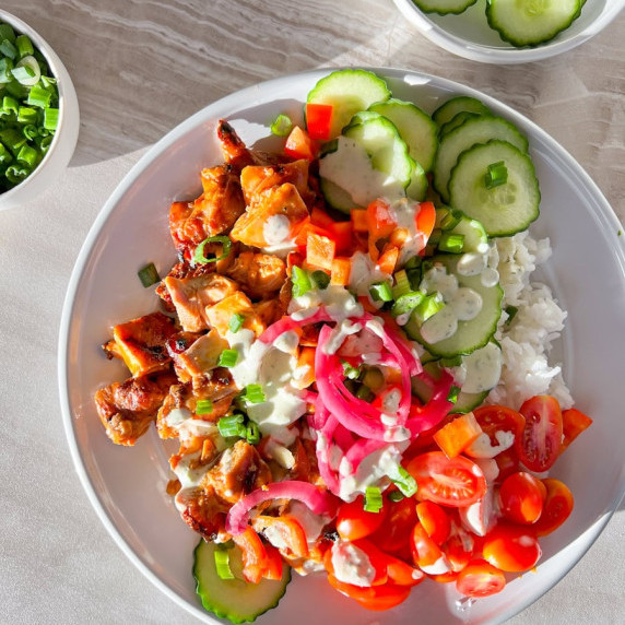 Healthy Buffalo Chicken Bowls