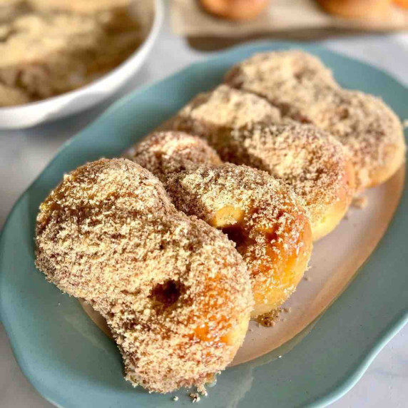 Honey and Walnut Pastries On a plate