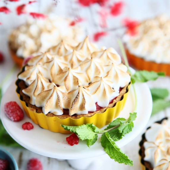 Raspberry Meringue Tarts