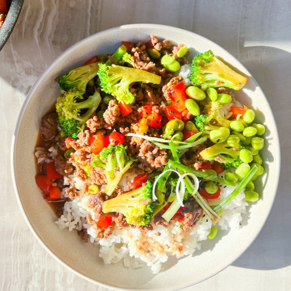 20 minute teriyaki beef bowls