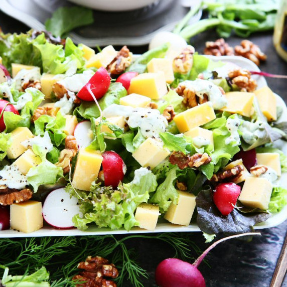 Old Amsterdam Salad with Radishes and Walnuts