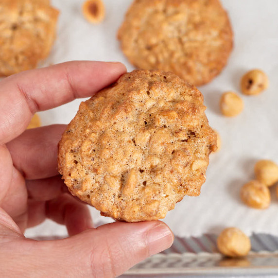 Keto hazelnut cookie.