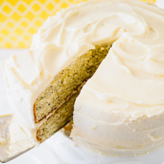 Lemon cake with cream cheese frosting