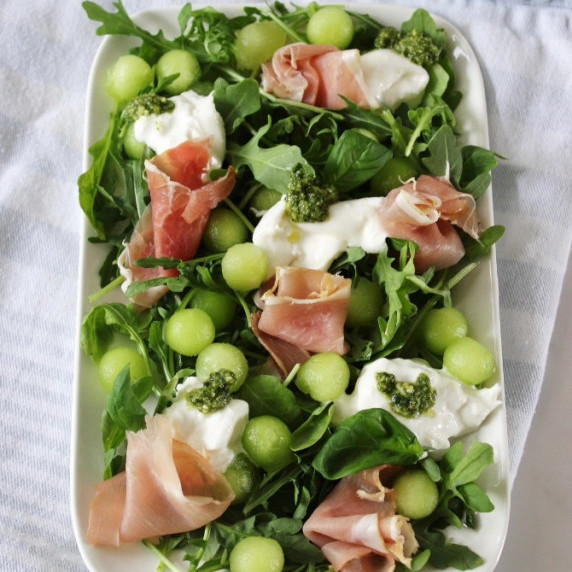 Melon Salad with Prosciutto