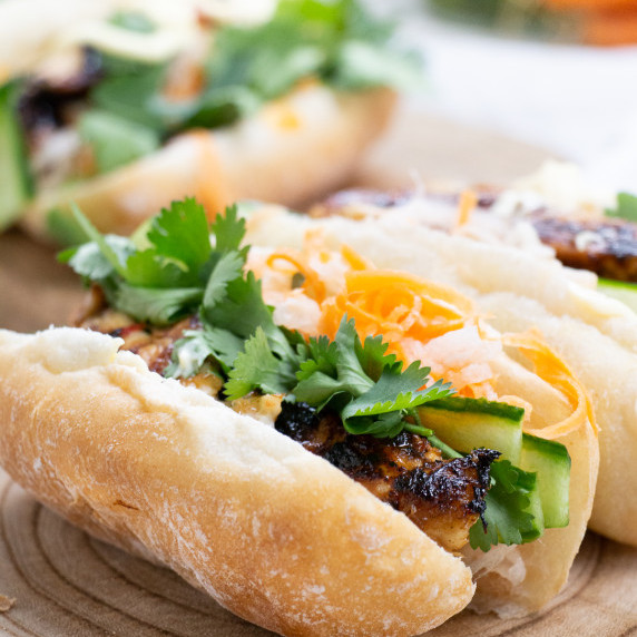 Lemongrass Chicken Vietnamese Sandwich