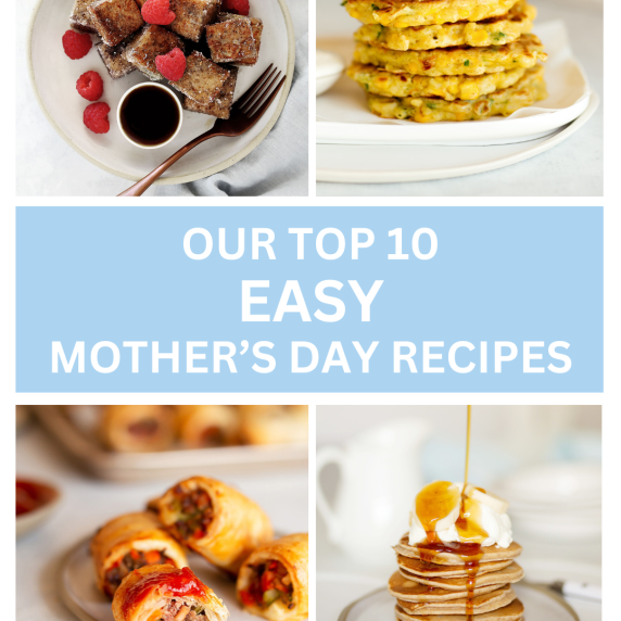 four different recipes for mother's day